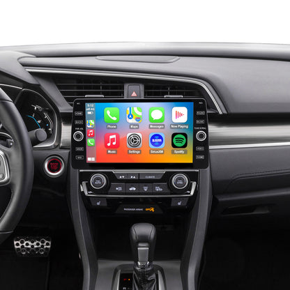 Honda Civic Radio upgrade 2016-2021 CarPlay Stereo Screen - Topdisplay 2016 2017 2018 2019 2020 2021 Replacement Headunit Apple Android Auto Accessories Pantalla Estéreo