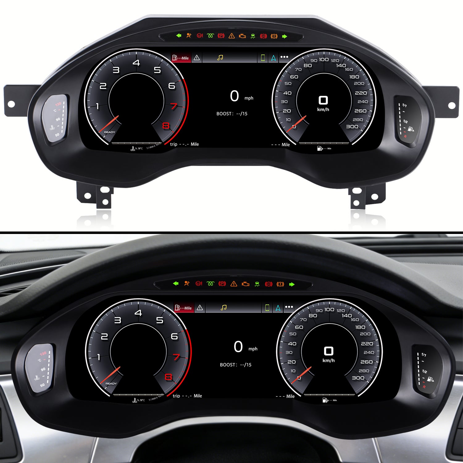 Audi A6 Digital Instrument Cluster 2013-2018 | 12.3" QLED - Topdisplay 2013 / 2014 / 2015 / 2016 / 2017 / 2018