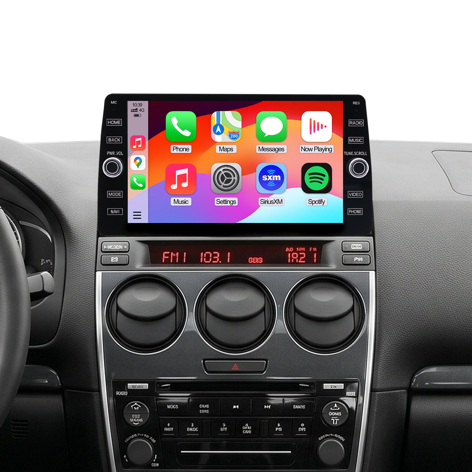 Mazda 6 radio 2002-2008 Upgrade CarPlay Screen- Topdisplay 2002 2003 2004 2005 2006 2007 2008 Mazda 6 Replacement Stereo Headunit Apple Carplay Android Auto Pantalla Estéreo