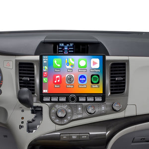 For Toyota Sienna 2011-2014 Radio upgrade,10.2-inch QLED  8-Core CPU,touch screen Stereo,Wireless CarPlay & Android Auto,keep OEM Controls