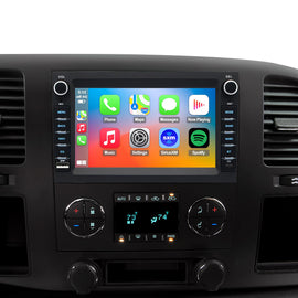 Chevy Silverado Radio upgrade 2007-2013 CarPlay Stereo Screen-Topdisplay 2007 2008 2009 2010 2011 2012 2013 Chevrolet Replacement Headunit Apple Android Auto Accessories Pantalla Estéreo