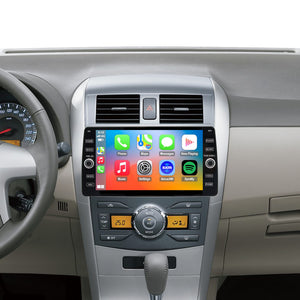For Toyota Corolla 2009-2013 Radio upgrade,10.2-inch QLED 8-Core CPU,touch screen Stereo,Wireless CarPlay & Android Auto,keep OEM Controls
