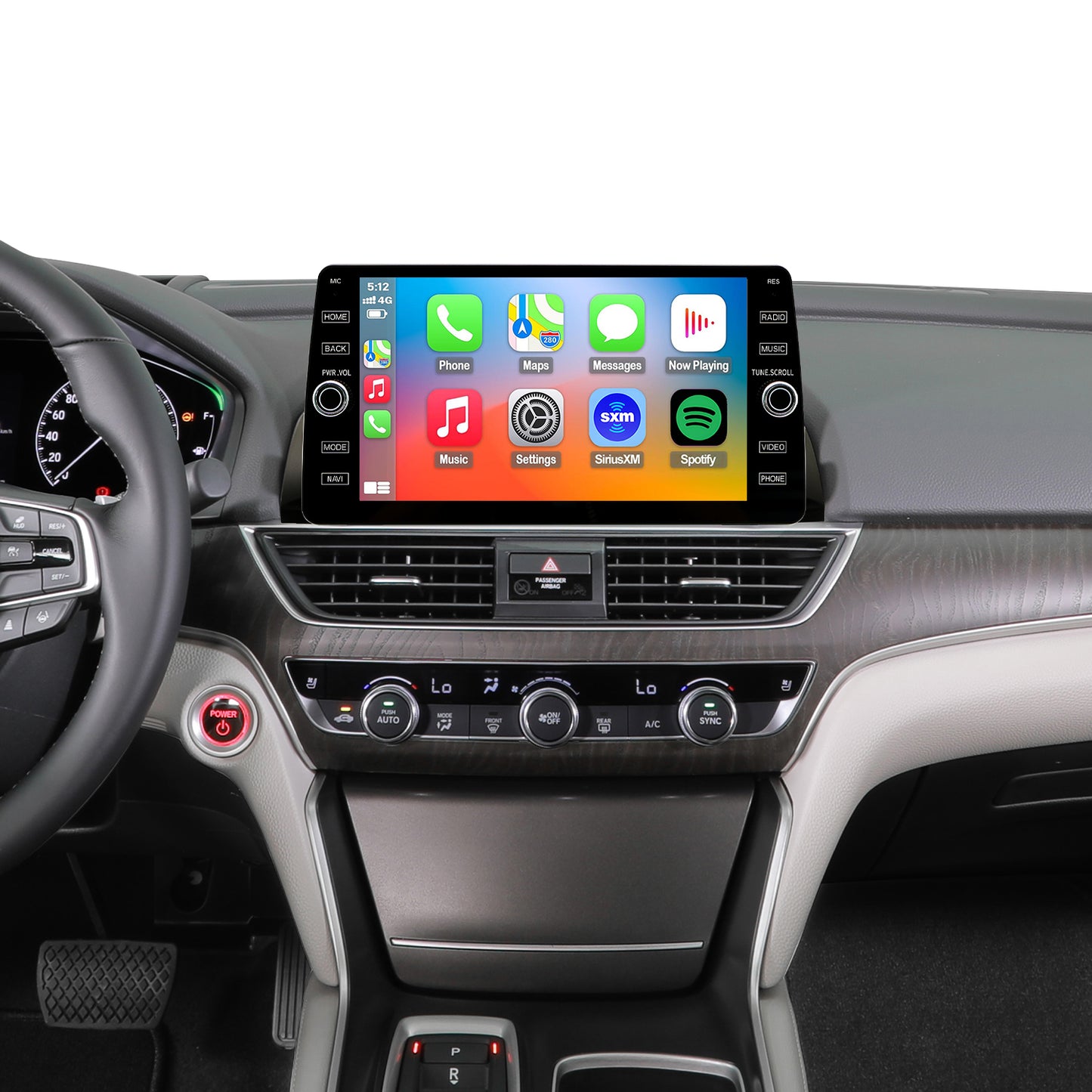 Honda Accord 10th Gen Radio upgrade 2018-2022 CarPlay Stereo Screen-Topdisplay 2018 2019 2020 2021 2022 Replacement Headunit Apple Android Auto Accessories Pantalla Estéreo