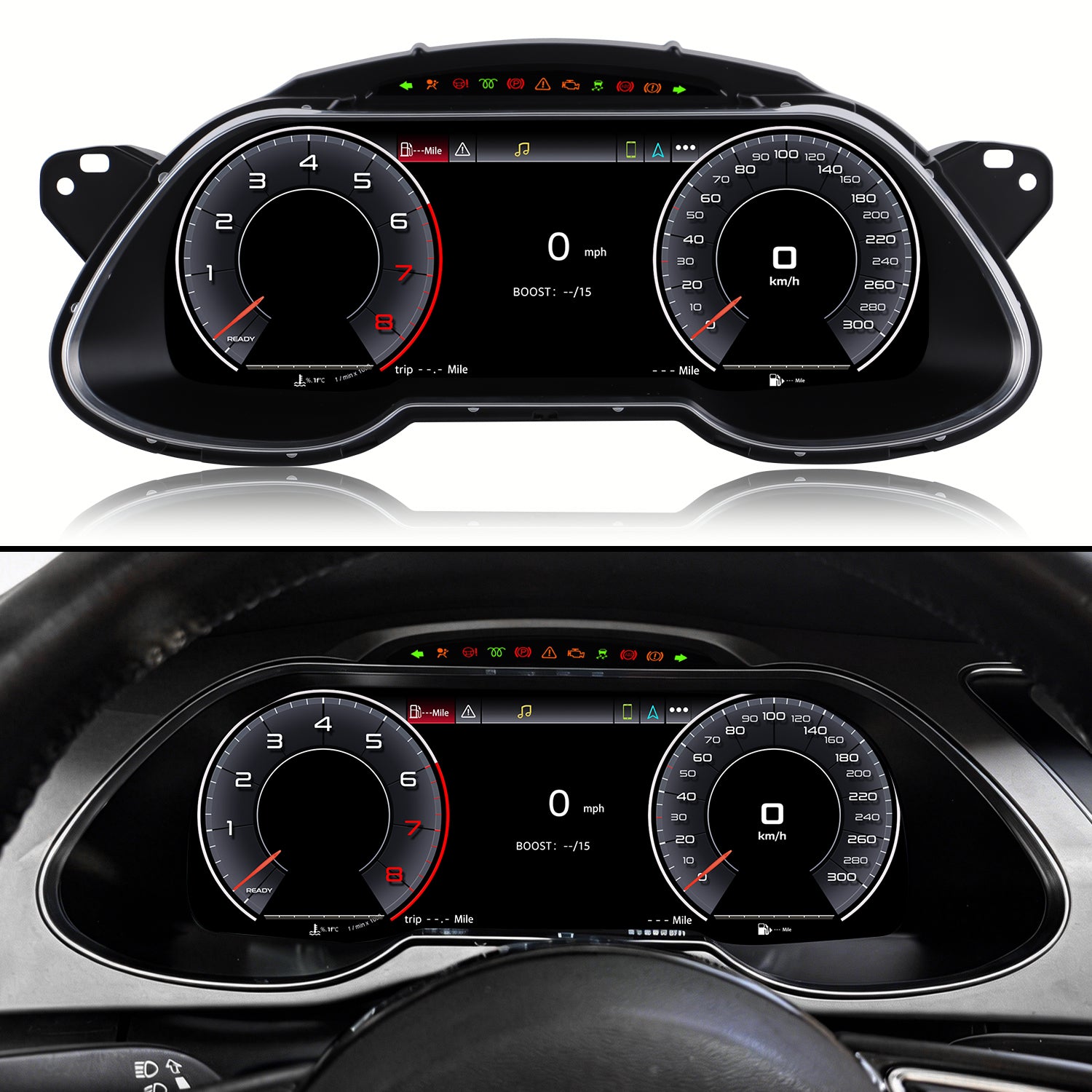 Audi A4 Digital Instrument Cluster 2013 / 2014 / 2015 / 2016 | 12.3" QLED - Topdisplay