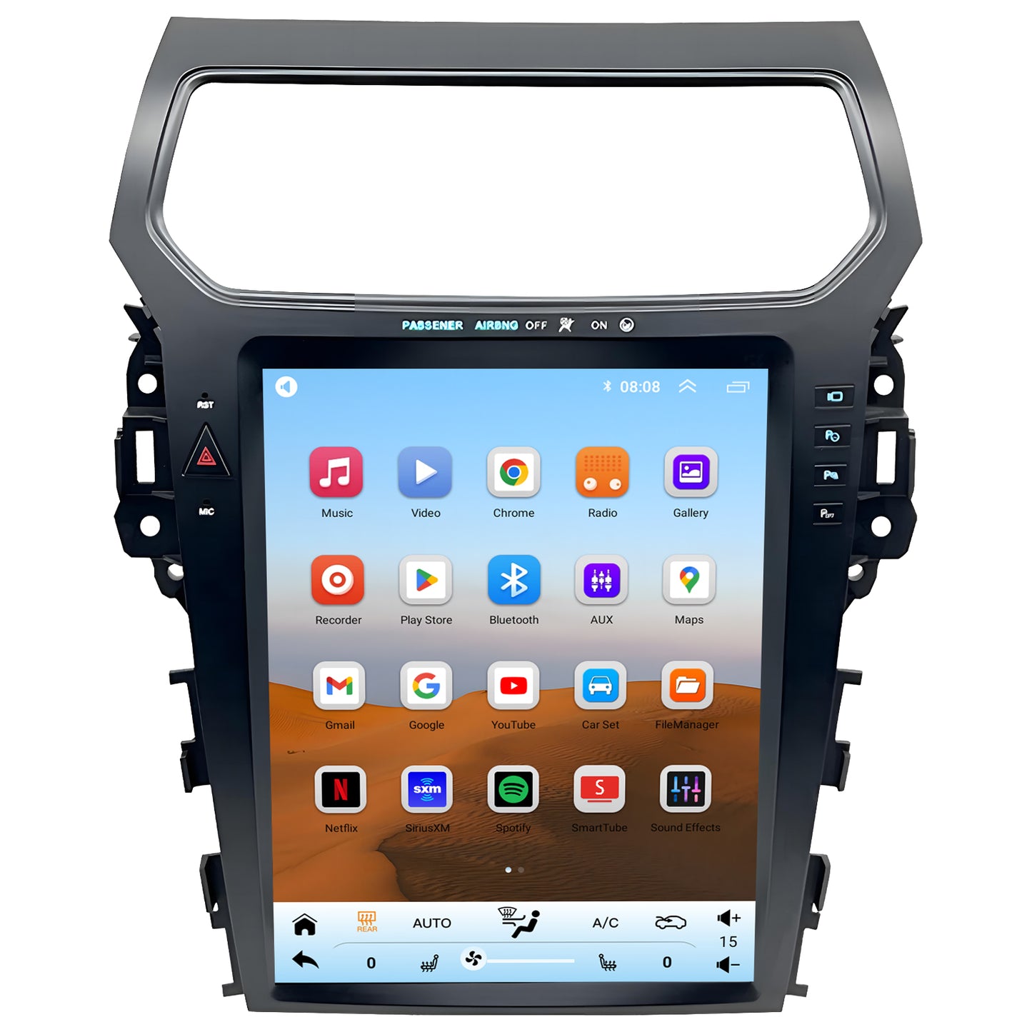 For Ford Explorer 2011-2019 Radio upgrade,12.1-inch QLED  8-Core CPU,touch screen Stereo,Wireless CarPlay & Android Auto,keep OEM Controls