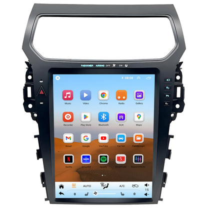 For Ford Explorer 2011-2019 Radio upgrade,12.1-inch QLED  8-Core CPU,touch screen Stereo,Wireless CarPlay & Android Auto,keep OEM Controls