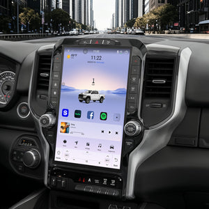 Dodge RAM 1500/2500/3500 Radio upgrade 2019-2023 CarPlay Stereo Screen - Topdisplay 2019 2020 2021 2022 2023 Replacement Headunit Apple Android Auto Accessories Pantalla Estéreo