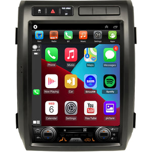 For Ford F150 2009-2012 Radio upgrade,12.1-inch QLED 8-Core CPU,touch screen Stereo,Wireless CarPlay & Android Auto,Manual AC Only