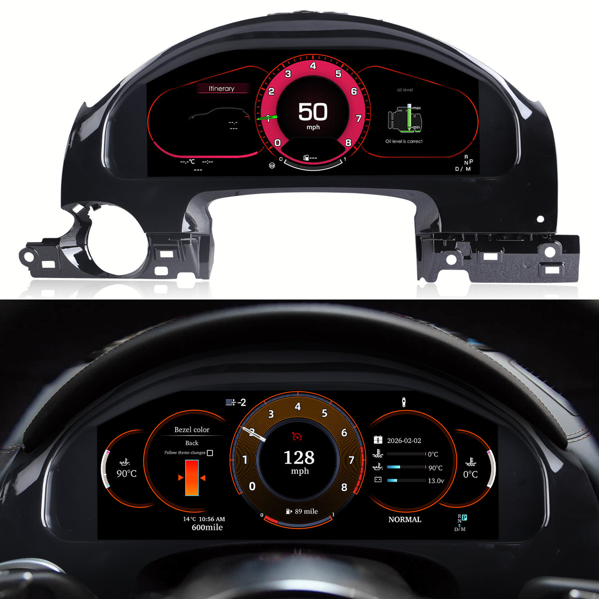 Porsche Cayenne Digital Instrument Cluster 2010-2016 | 12.3" QLED - Topdisplay 2010 2011 2012 2013 2014 2015 2016