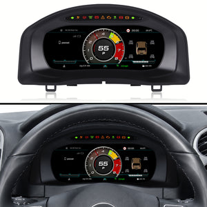 digital instrument cluster for Volkswagen Tiguan 2010, 2011, 2012, 2013, 2014, 2015, 2016, 2017 with wireless CarPlay and multiple dashboard themes