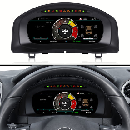 digital instrument cluster for Volkswagen Tiguan 2010, 2011, 2012, 2013, 2014, 2015, 2016, 2017 with wireless CarPlay and multiple dashboard themes