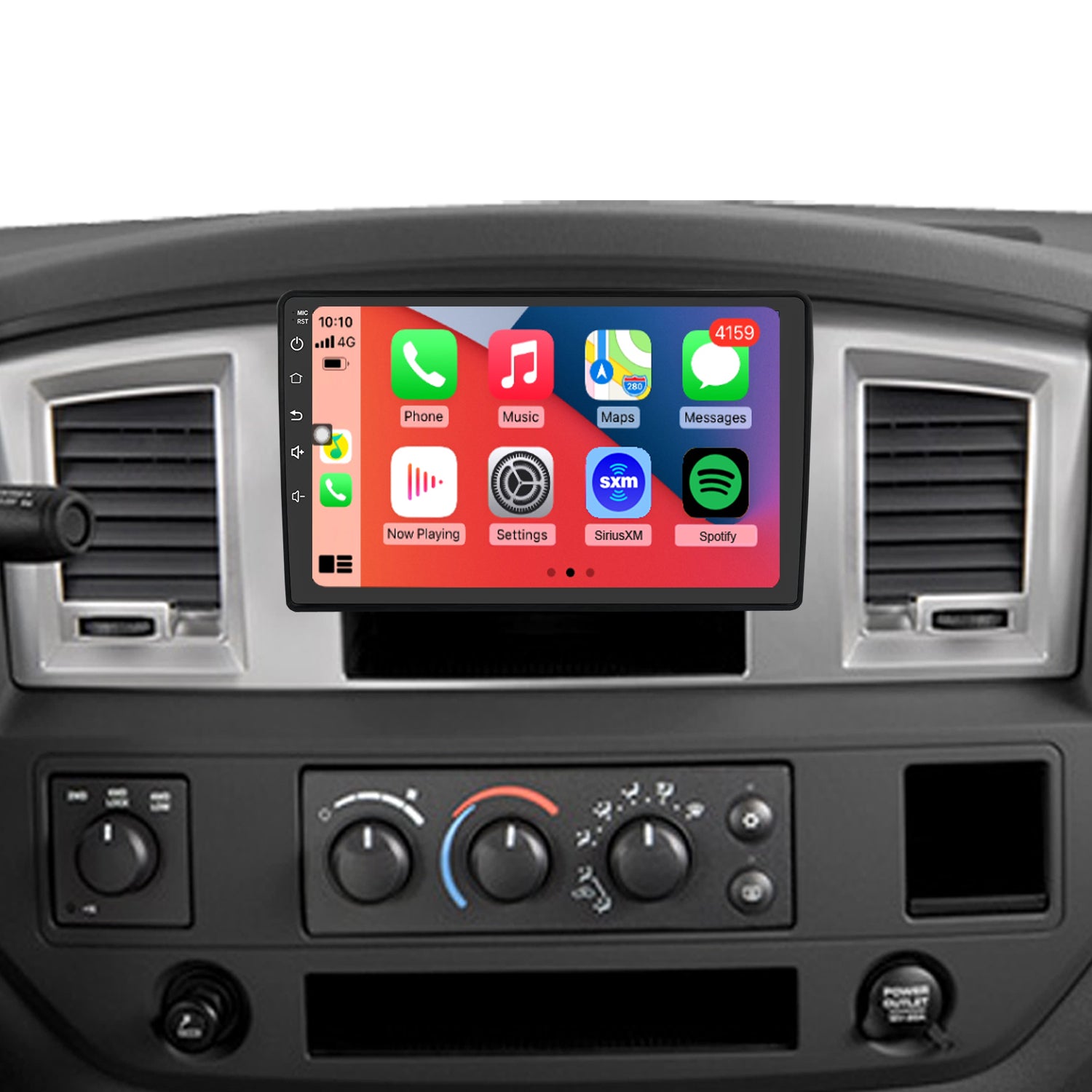 Dodge RAM Radio upgrade 2006-2008 CarPlay Stereo Screen - Topdisplay 2006 2007 2008 Replacement Headunit Apple Android Auto Accessories Pantalla Estéreo
