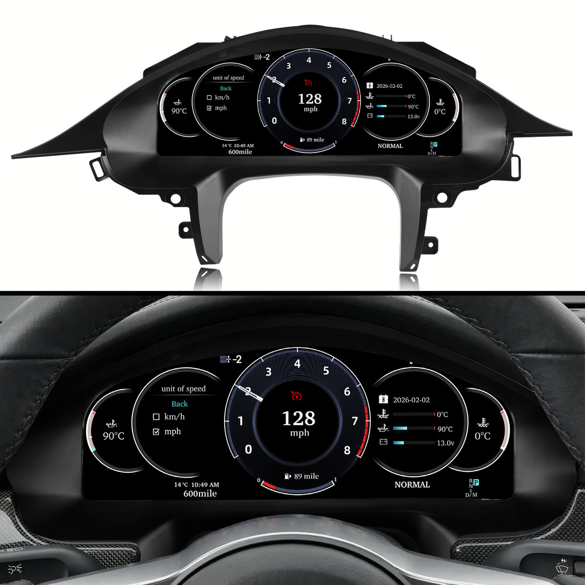 Porsche Panamera Digital Instrument Cluster 2010-2016 | 12.3" QLED - Topdisplay 2010 2011 2012 2013 2014 2015 2016