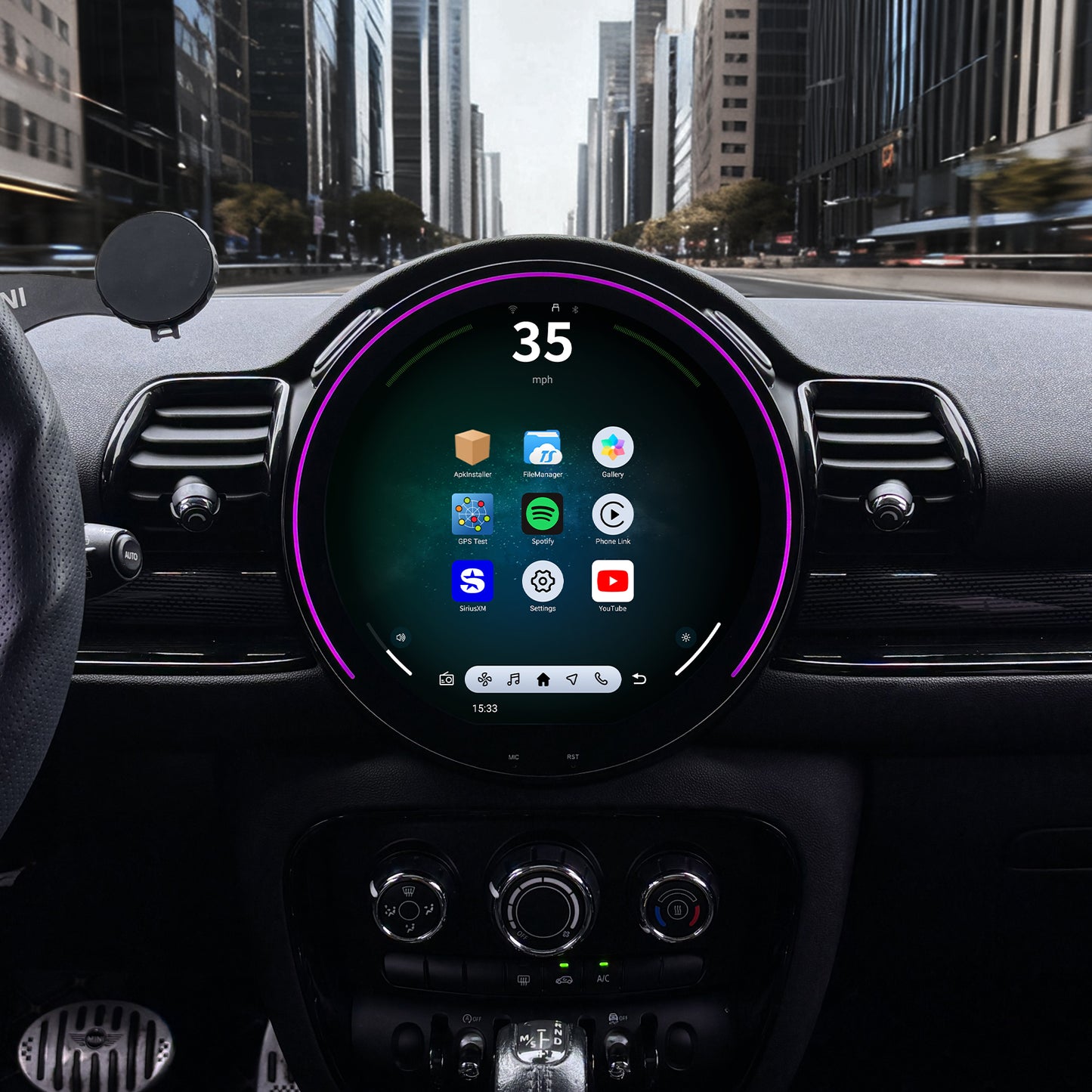 BMW MINI Radio upgrade 2016-2023 CarPlay Stereo Screen - Topdisplay 2016 2017 2018 2019 2020 2021 2022 2023 Replacement Headunit Apple Android Auto Accessories Pantalla Estéreo
