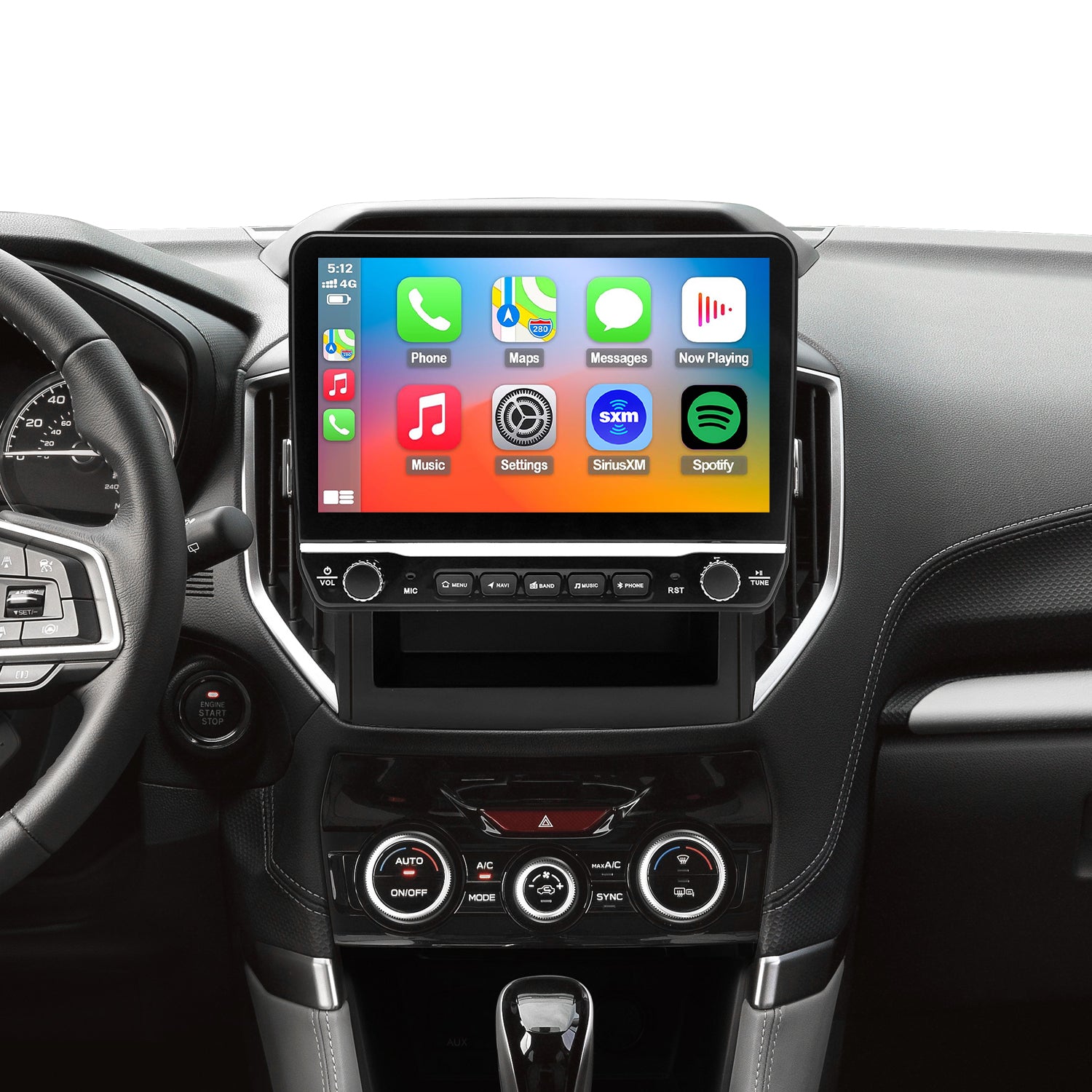 For Subaru Forester 2019-2024 Radio upgrade,10.2-inch QLED  8-Core CPU,touch screen Stereo,Wireless CarPlay & Android Auto,keep OEM Controls