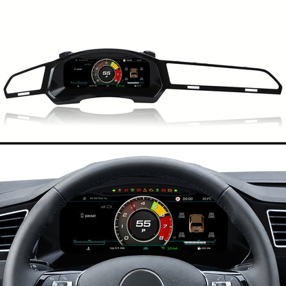 Replace Volkswagen Tiguan L 2017, 2018, 2019, 2020, 2021 digital instrument cluster with a 12.3" QLED Screen for with wireless CarPlay