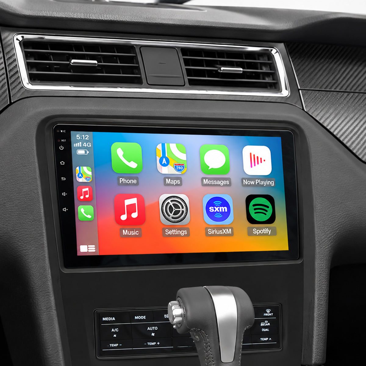 For Ford Mustang 2010-2014 Radio upgrade, 10.1-inch QLED 8-Core CPU, touch screen Stereo,Wireless CarPlay & Android Auto,keep OEM Controls, free backup camera included