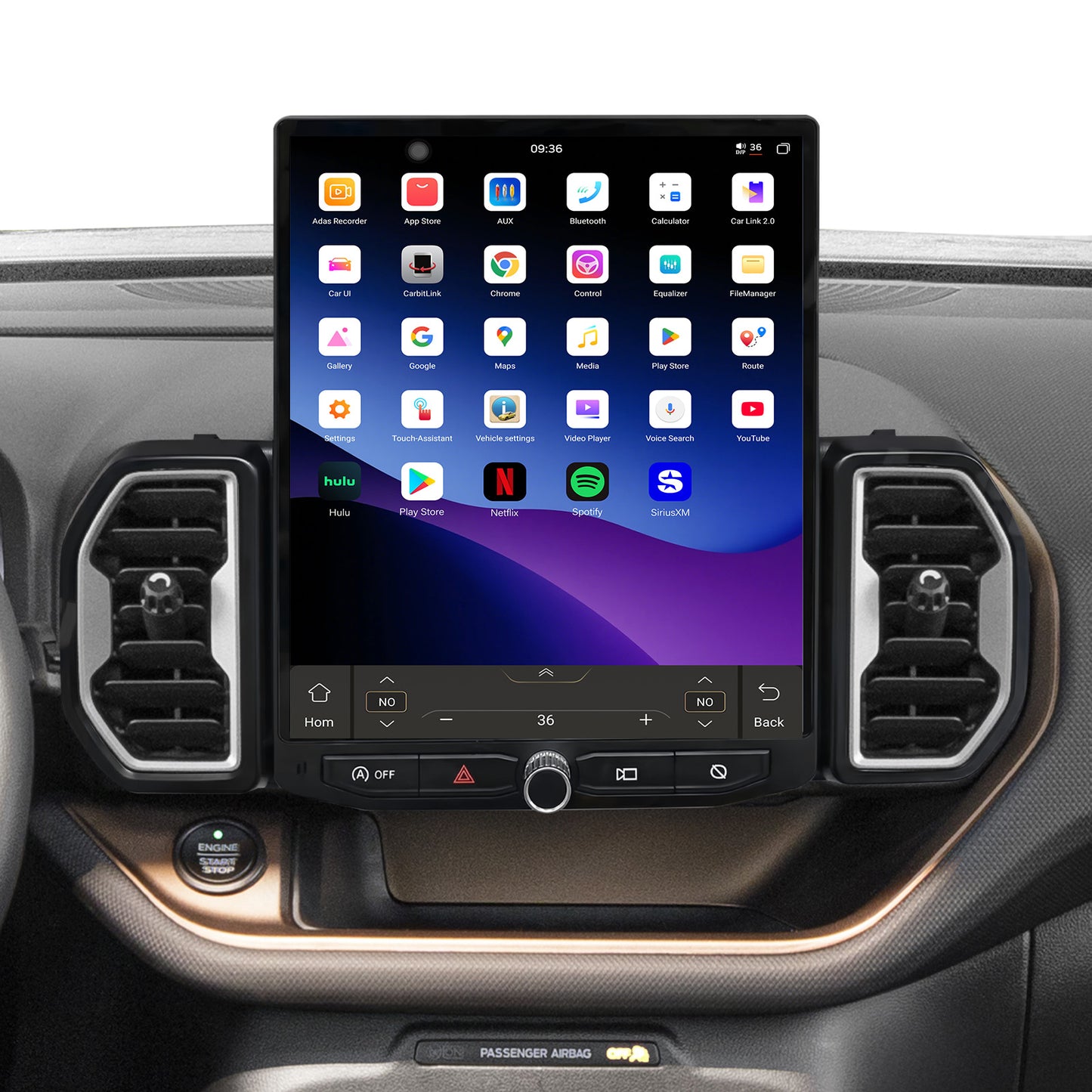 Ford Bronco Sport Radio upgrade 2021-2024 CarPlay Stereo - Topdisplay 2021 2022 2023 2024 Upgrade Touch Screen Headunit Apple Carplay Android Auto Accessories Estéreo Pantalla