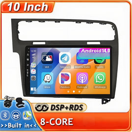 For Volkswagen Golf 2012-2021 Radio upgrade,10.1 inch QLED 8-Core CPU,touch screen Stereo,Wireless CarPlay & Android Auto,keep OEM Controls
