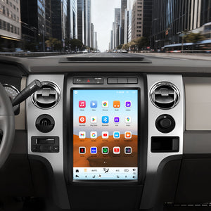 For Ford F150 2009-2012 Radio upgrade,12.1-inch QLED 8-Core CPU,touch screen Stereo,Wireless CarPlay & Android Auto,Manual AC Only