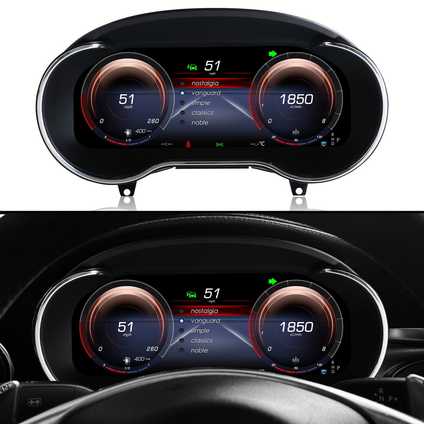 Benz C-Class Digital Instrument Cluster 2016-2020 | 12.3" QLED - Topdisplay 2016 / 2017 / 2018 / 2019 / 2020