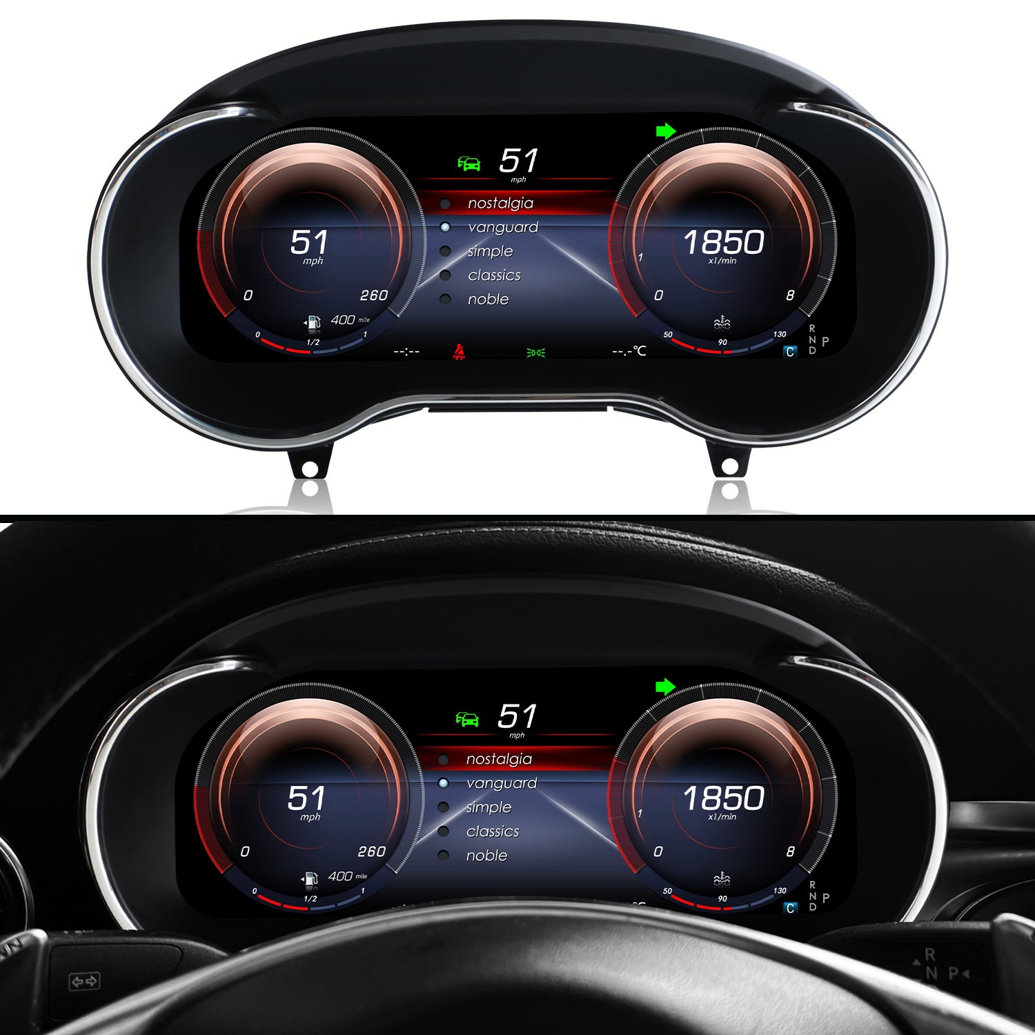 Benz C-Class Digital Instrument Cluster 2016-2020 | 12.3" QLED - Topdisplay 2016 / 2017 / 2018 / 2019 / 2020