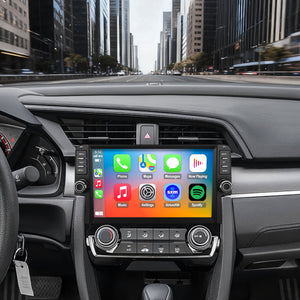 Honda Civic Radio upgrade 2016-2021 CarPlay Stereo Screen - Topdisplay 2016 2017 2018 2019 2020 2021 Replacement Headunit Apple Android Auto Accessories Pantalla Estéreo