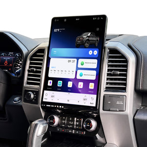 Bigger Screen For Ford F150 2015-2020 Radio upgrade, 15.6-inch QLED 8-Core CPU, touch screen Stereo, Wireless CarPlay & Android Auto, keep OEM Controls