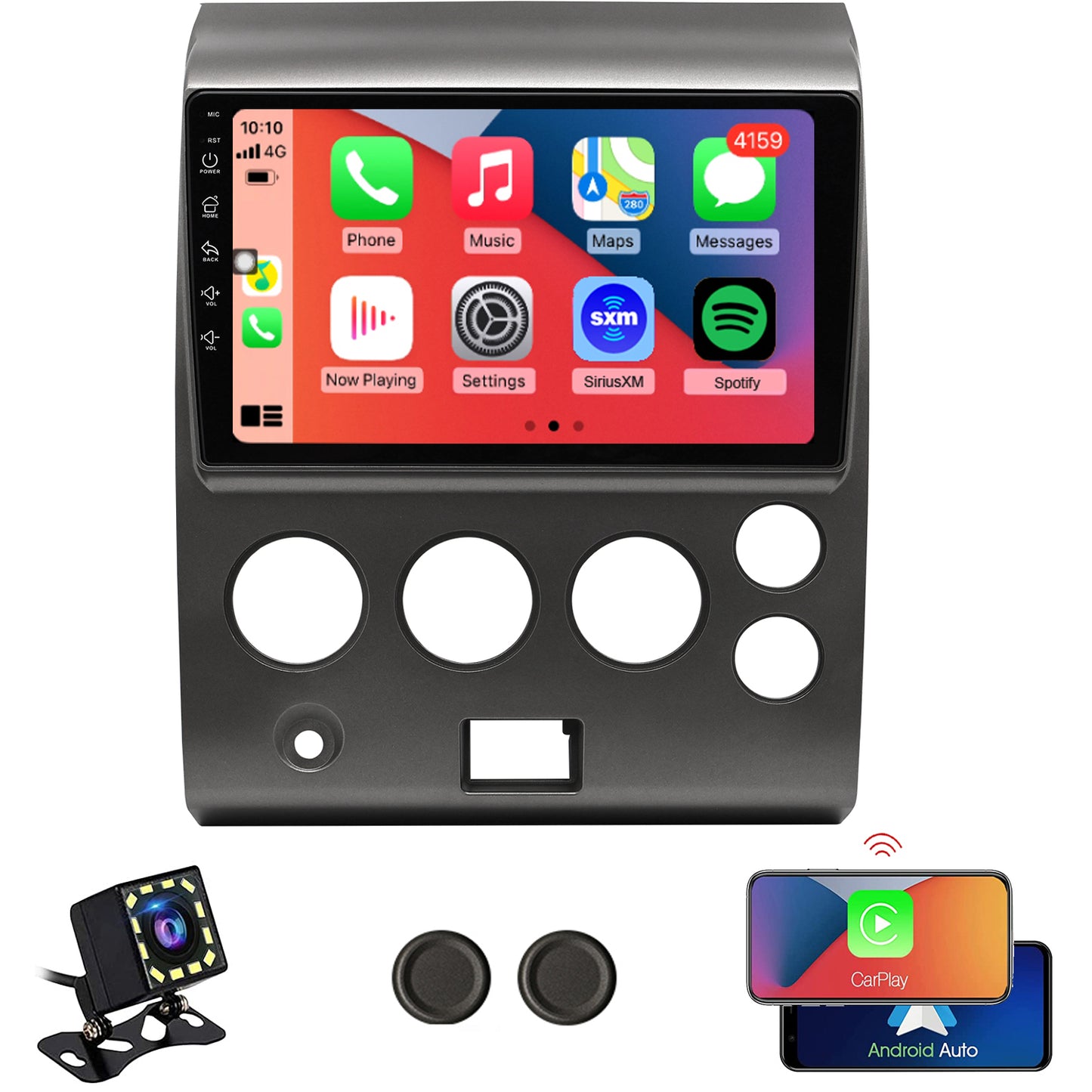 For Nissan Titan 2004-2007 Radio upgrade,9-inch QLED  8-Core CPU,touch screen Stereo,Wireless CarPlay & Android Auto,keep OEM Controls