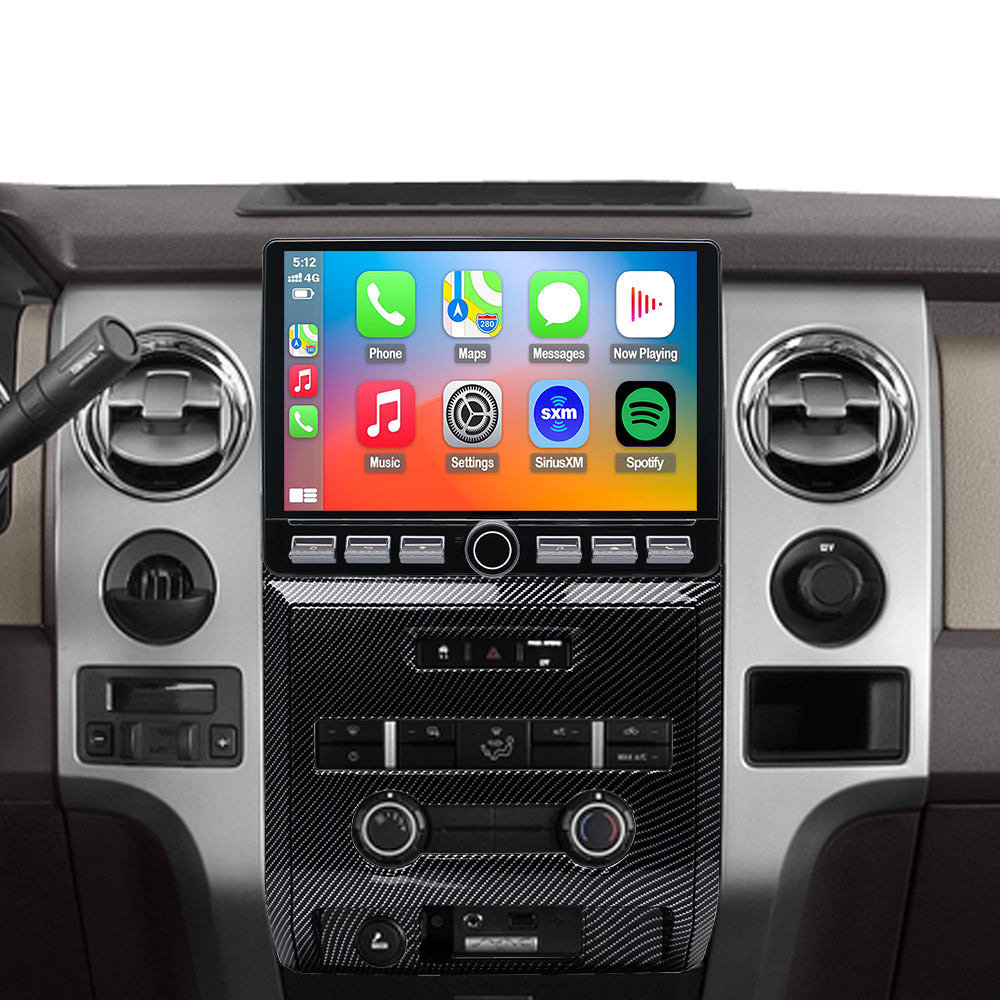 Ford F150 Stereo replacement 2009-2012 CarPlay Radio Screen-Topdisplay 2009 2010 2011 2012 F150 Upgrade Headunit Apple Carplay Android Auto Accessories Pantalla Estéreo