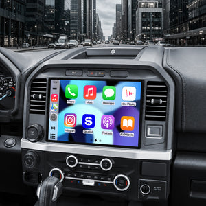 Ford F150 Stereo replacement 2015-2020 CarPlay Radio Screen-Topdisplay 2015 2016 2017 2018 2019 2020 F150 Upgrade Headunit Apple Carplay Android Auto Accessories Pantalla Estéreo