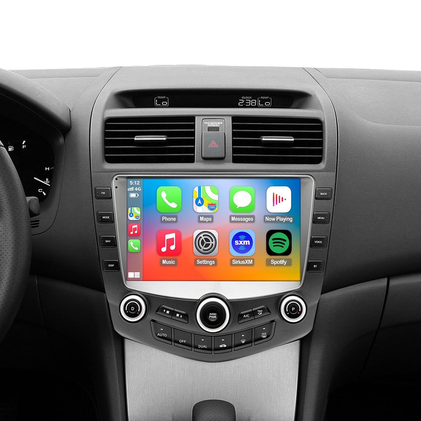 Honda Accord 7th Gen Radio upgrade 2003-2007 CarPlay Stereo Screen - Topdisplay 2003 2004 2005 2006 2007 Replacement Headunit Apple Android Auto Accessories Pantalla Estéreo