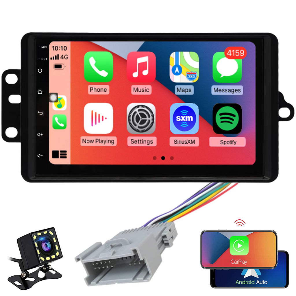 for GMC Yukon 2003-2006 Radio upgrade,7-inch QLED 8-Core CPU,touch screen Stereo,Wireless CarPlay & Android Auto,Free camera