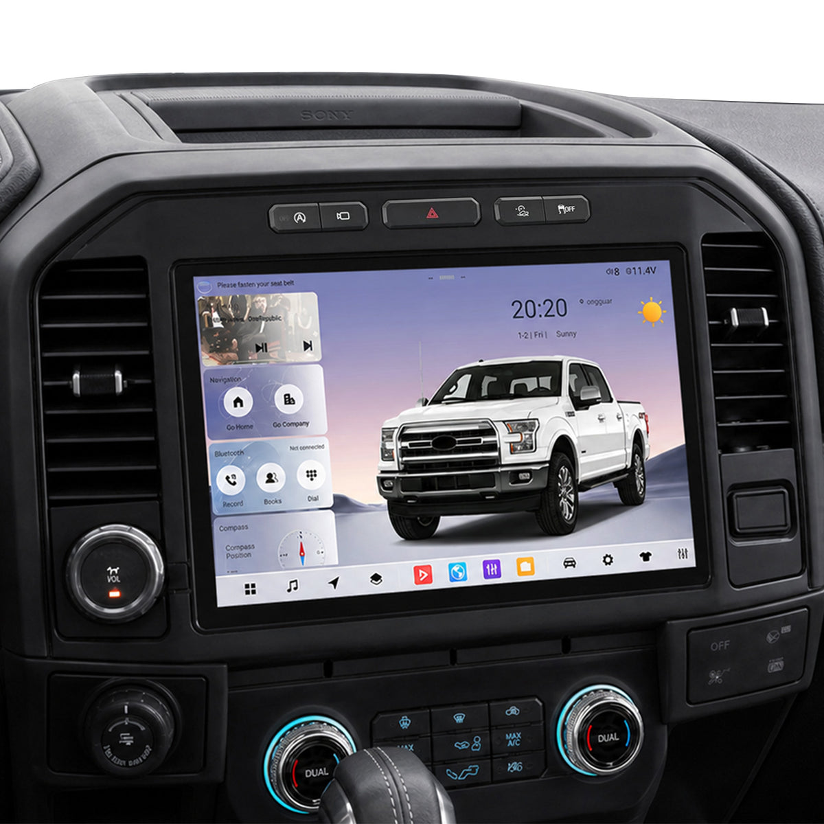 Ford F350 2017-2021 13-inch CarPlay Radio Stereo Topdisplay replacement
