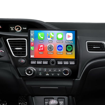 Honda Civic Radio upgrade 2013-2015 CarPlay Stereo Screen - Topdisplay 2013 2014 2015 Replacement Headunit Apple Android Auto Accessories Pantalla Estéreo
