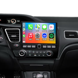 For Honda Civic 2013-2015 Radio upgrade,10.2-inch QLED 8-Core CPU,touch screen Stereo,Wireless CarPlay & Android Auto,keep OEM Controls