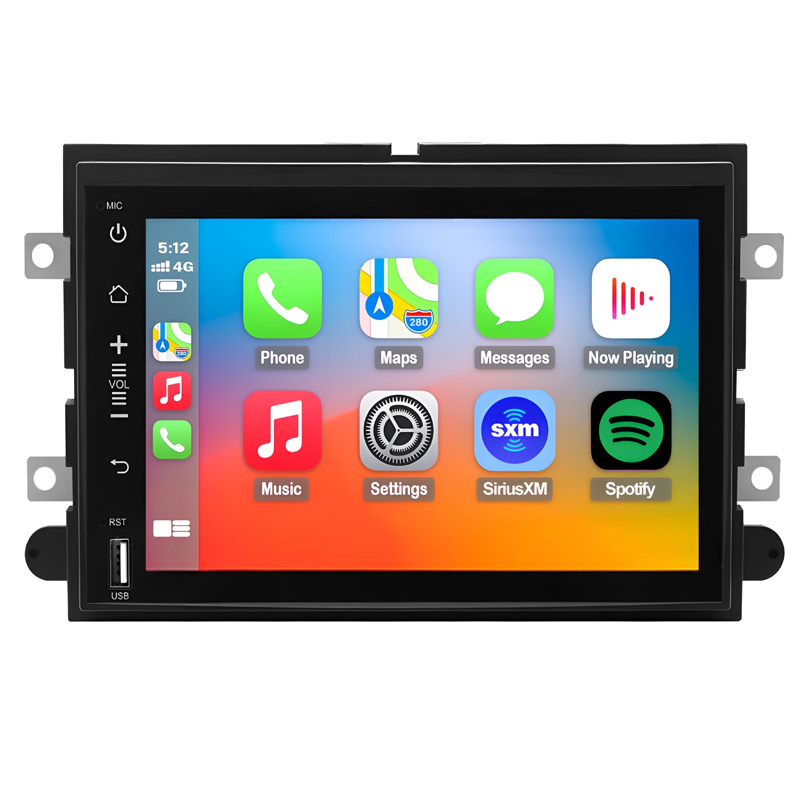 Ford Mustang Stereo replacement 2005-2009 CarPlay Radio Screen-Topdisplay 2005 2006 2007 2008 2009 Mustang Upgrade Headunit Apple Carplay Android Auto Accessories Pantalla Estéreo