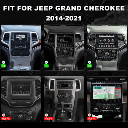 Jeep Grand Cherokee 2014-2021 14.5" CarPlay Radio | Topdisplay 2014 2015 2016 2017 2018 2019 2020 2021 Jeep Grand Cherokee