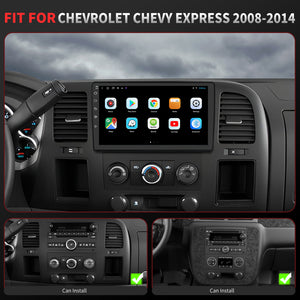 Chevy Express Radio upgrade 2008-2014 CarPlay Stereo Screen-Topdisplay 2008 2009 2010 2011 2012 2013 2014 Chevrolet Replacement