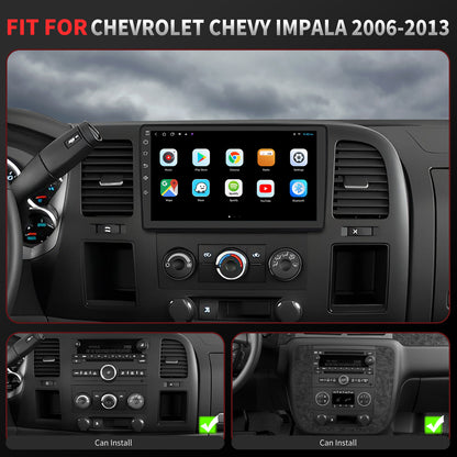 Chevy Impala Radio upgrade 2006-2013 CarPlay Stereo Screen-Topdisplay 2006 2007 2008 2009 2010 2011 2012 2013 Chevrolet Replacement