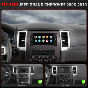 For Jeep Grand Cherokee 2008-2010 Radio upgrade,7-inch QLED  8-Core CPU,touch screen Stereo,Wireless CarPlay & Android Auto,keep OEM Controls