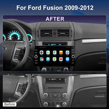 Load image into Gallery viewer, For Ford Fusion 2009-2012 Radio upgrade,10.2-inch QLED 8-Core CPU,touch screen Stereo,Wireless CarPlay &amp; Android Auto,keep OEM Controls