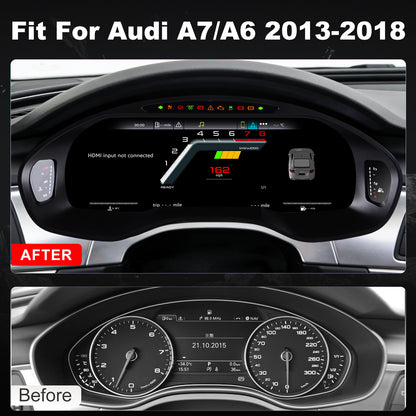 Audi A6 Digital Instrument Cluster 2013-2018 | 12.3" QLED - Topdisplay 2013 / 2014 / 2015 / 2016 / 2017 / 2018