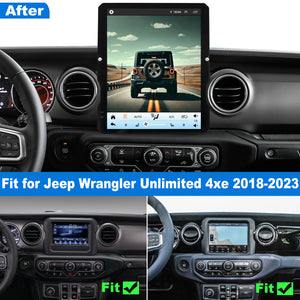 For Jeep Gladiator 2020-2023 Radio upgrade,12.1-inch QLED 8-Core CPU,touch screen Stereo,Wireless CarPlay & Android Auto,keep OEM Controls