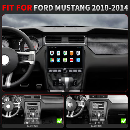 Ford Mustang Stereo replacement 2010-2014 CarPlay Radio Screen-Topdisplay 2010 2011 2012 2013 2014 Mustang Upgrade Headunit Apple Carplay Android Auto Accessories Pantalla Estéreo