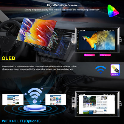 Cadillac Seville Radio upgrade 1992-1993 CarPlay Stereo Screen - Topdisplay 1992 1993 Replacement Headunit Apple Android Auto Accessories Pantalla Estéreo