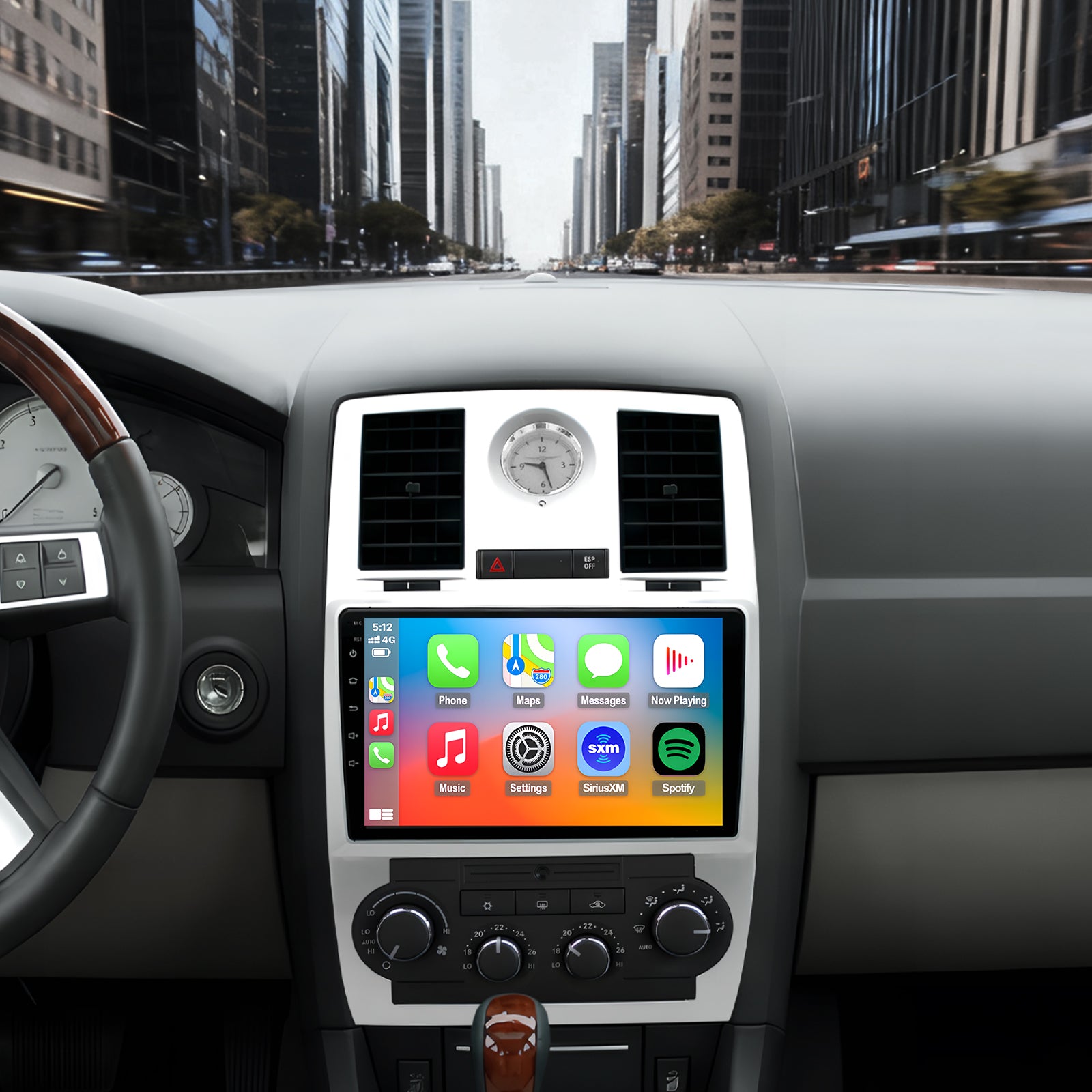 Chrysler 300C Radio upgrade 2005-2010 CarPlay Stereo Screen - Topdisplay 2005 2006 2007 2008 2009 2010 Replacement