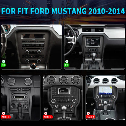 For Ford Mustang 2010-2014 Radio upgrade, 10.1-inch QLED 8-Core CPU, touch screen Stereo,Wireless CarPlay & Android Auto,keep OEM Controls, free backup camera included