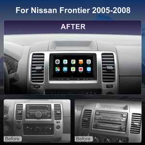 For Nissan Frontier 2005-2008 Radio upgrade,7-inch QLED 8-Core CPU,touch screen Stereo,Wireless CarPlay & Android Auto,keep OEM Controls