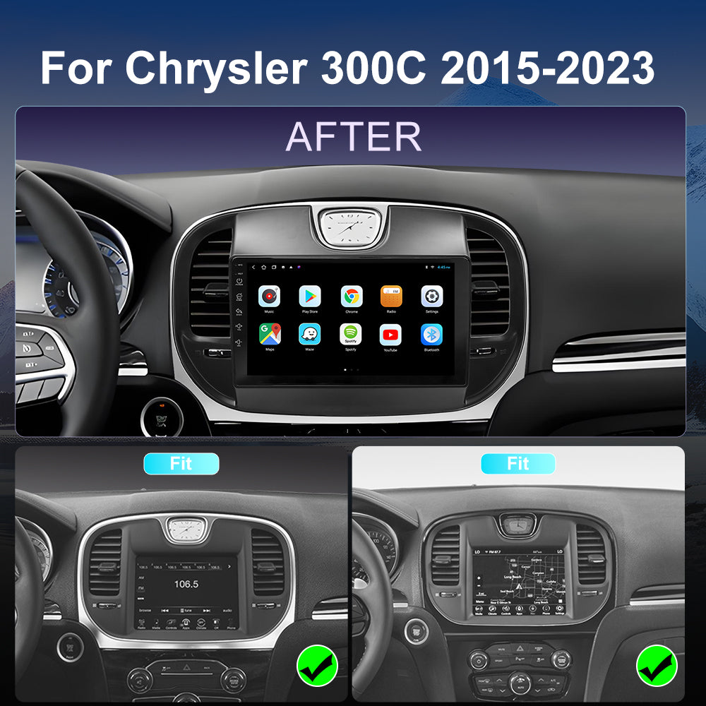 2015 2016 2017 2018 2019 2020 2021 2022 2023 Chrysler 300C Car Stereo Replacement Headunit Apple Android Auto Accessories Pantalla Estéreo